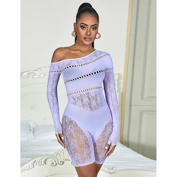 ComeOn Dear – Catsuit Panel Shorts – Lilac