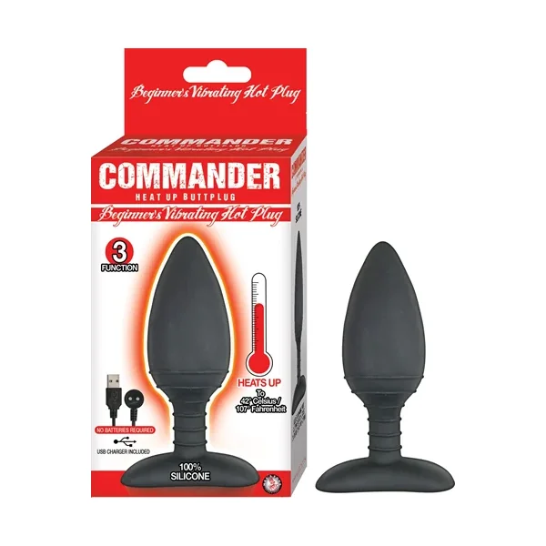 Commander Beginners Vibrating Hot Plug – Black