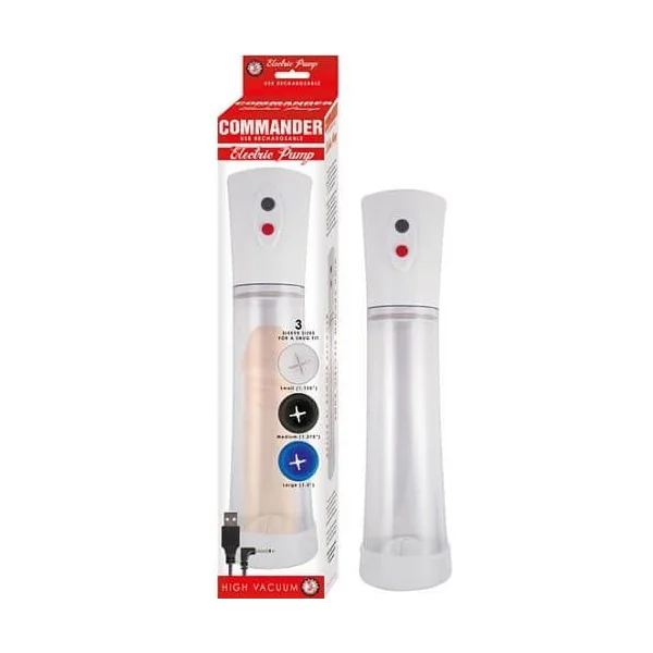 Commander USB Rechargeable High Vacuum Electric Penis Pump