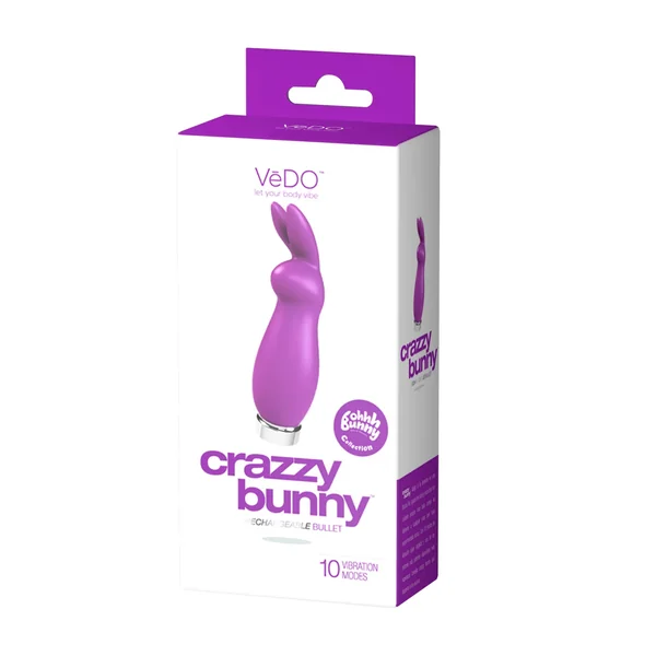 Crazzy Bunny Rechargeable Bullet - Perfectly Purple