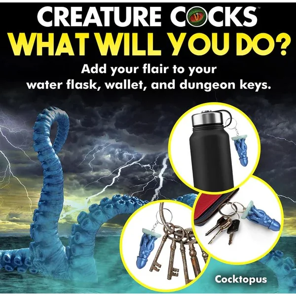 CREATURE COCKS COCKTOPUS SILICONE KEYCHAIN