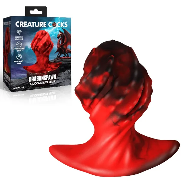 Creature Cocks Dragonspawn Flared Base Silicone Thick Fantasy Butt Plugs