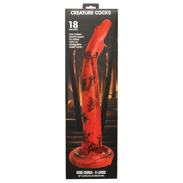 Creature Cocks King Cobra X-Large 18" Long Silicone Dong