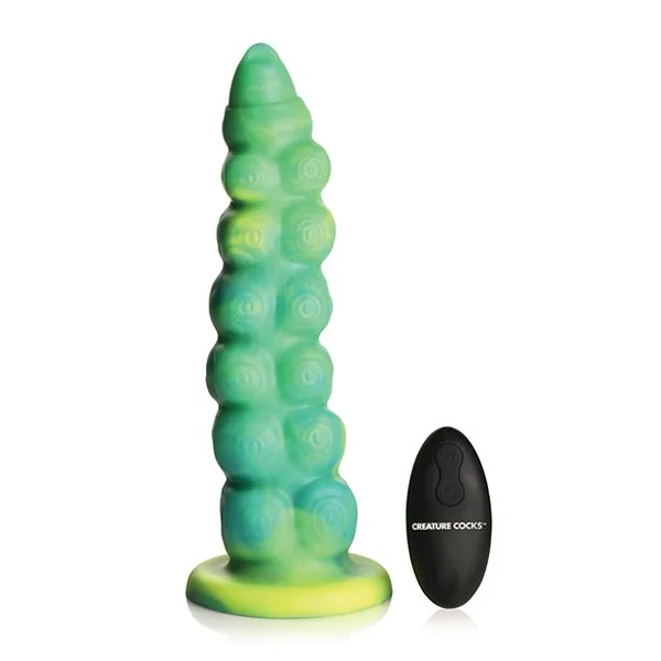 Creature Cocks Squirmer Thrusting & Vibrating Silicone Dildo With Remote Control