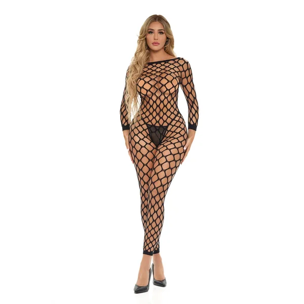 Crotchless Bodystocking - One Size - Black