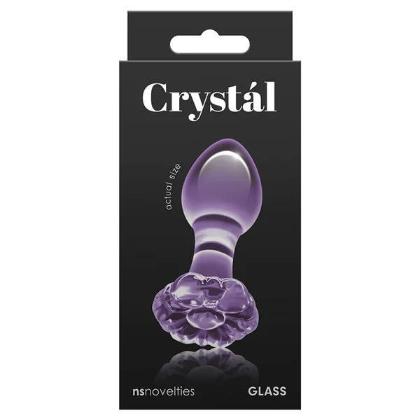 Crystal Flower Plug - Purple