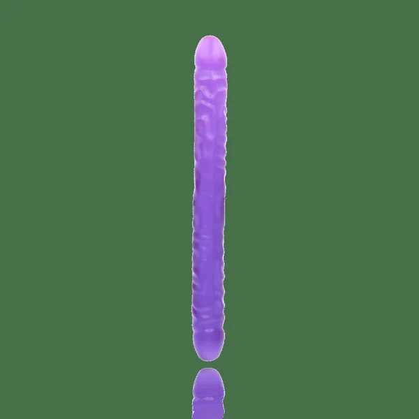 Crystal Jellies Double Dong - Purple - 18"