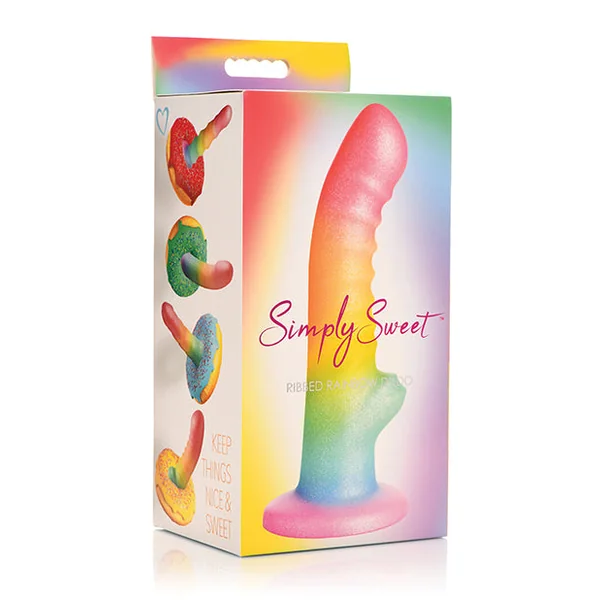 Curve Toys Simply Sweet 6.5" Rainbow Dildo