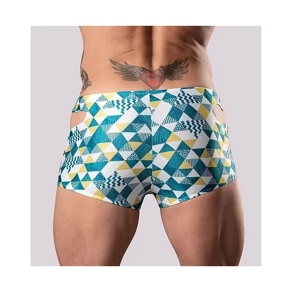 CUT IT OUT! CUTOUT SHORT BLUE XL