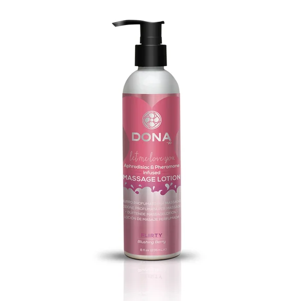 (D) DONA MASSAGE LOTION FLIRTY BLUSHING BERRY 8 OZ