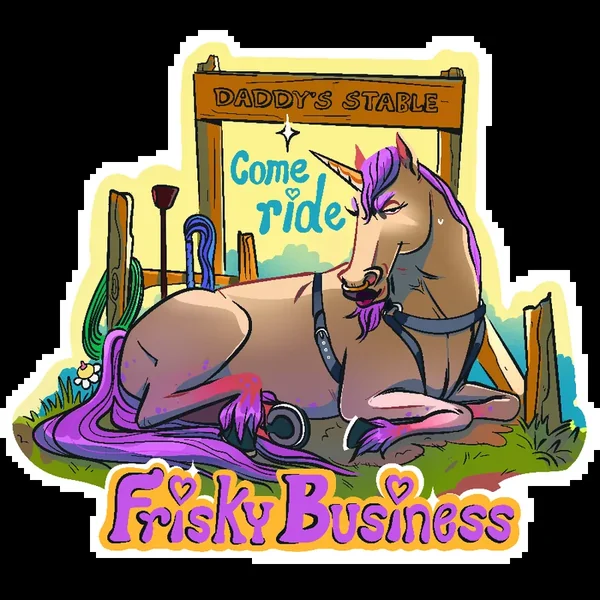 Daddy’s Stable Frisky Sticker