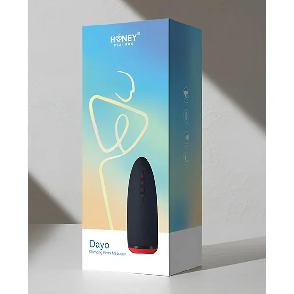 Dayo Autoblowjob Clamping Penis Massager - Black