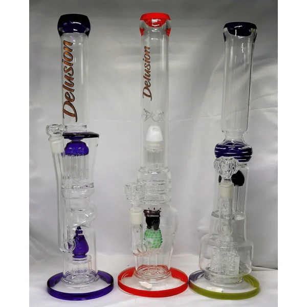 Delusional WaterPipe 20inch Mixed Perks & Colors