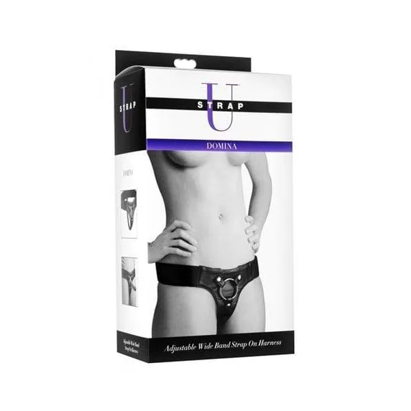 Domina Adjustable Wide Band Strap on Harness