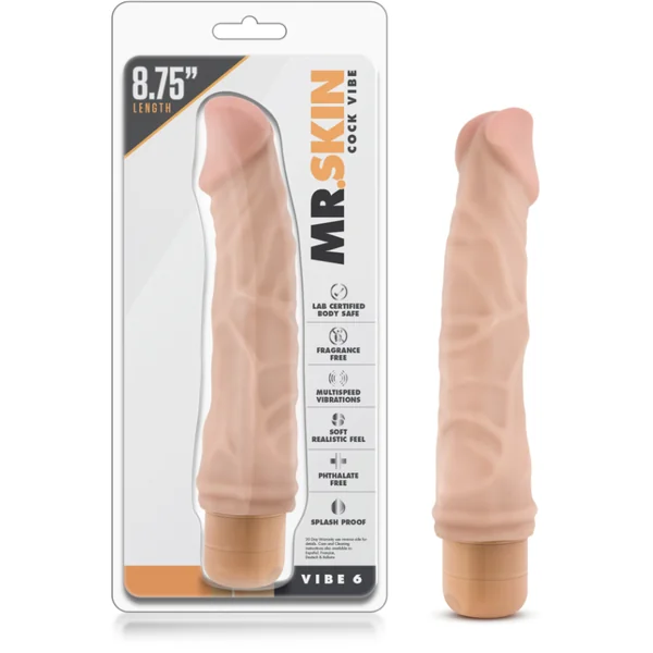 Dr Skin #6 Realistic Vibrator 8.75" by Blush Novelties