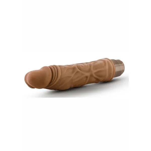 Dr. Skin Silver Collection Cock Vibe 10 Vibrating Dildo 8.5in – Caramel