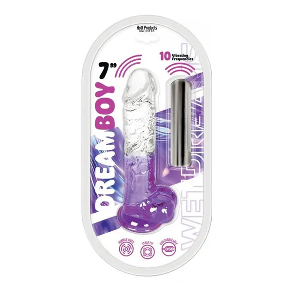 Dream Boy Jelly Dildo With Balls 7" by Hott Products