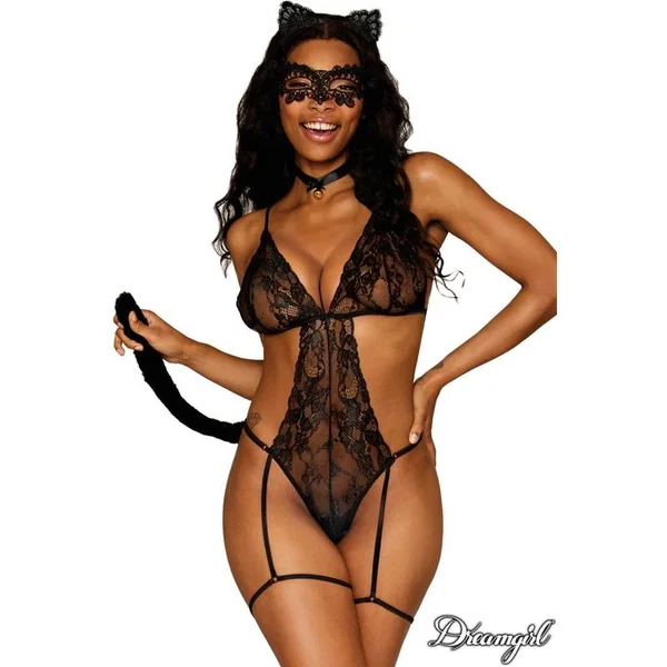 Dreamgirl Lingerie - Teddy Frisky Kitty 13298