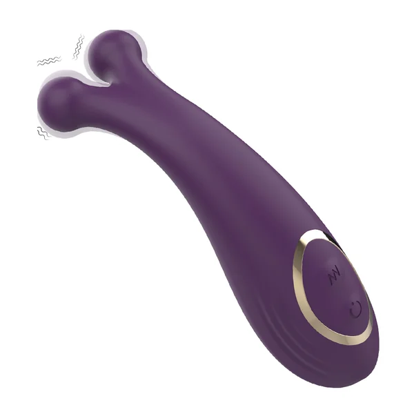Dual Pulse Wand Massager-Purple