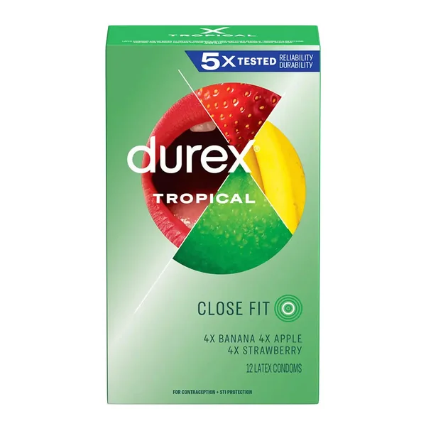 Durex® Tropical Flavors Condoms 12 - Pack