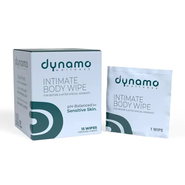 Dynamo pH-Balanced Intimate Body Wipes 15-Pack
