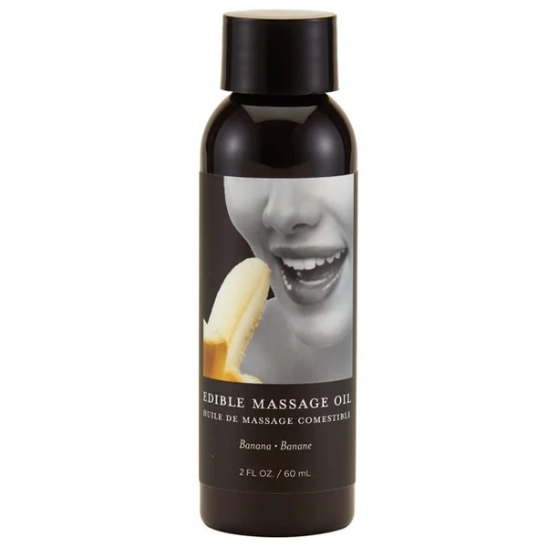 Earthly Body Edible Massage Oil - 2 Oz Banana