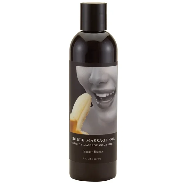 Earthly Body Edible Massage Oil – 8 oz Banana