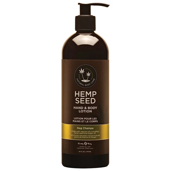 Earthly Body Hemp Seed Hand & Body Lotion - Nag Champa 16oz