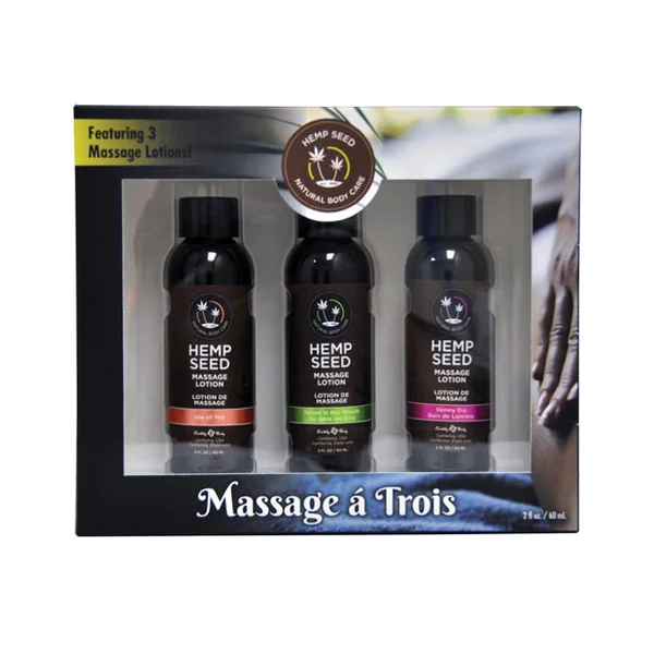 Earthly Body Massage Trio - 2 Oz Isle, Skinny & Naked
