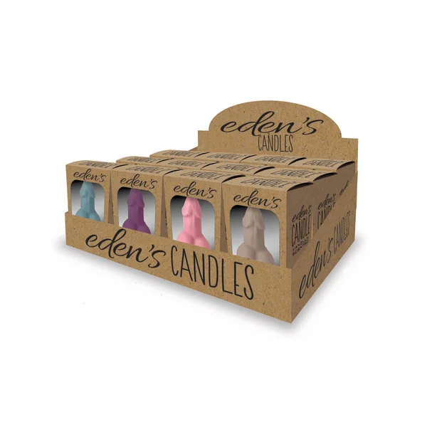EDEN’S CANDLES PENIS 12 PC DISPLAY