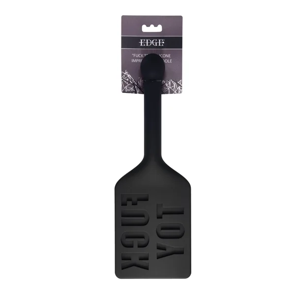 Edge FUCK TOY Silicone Paddle - Black