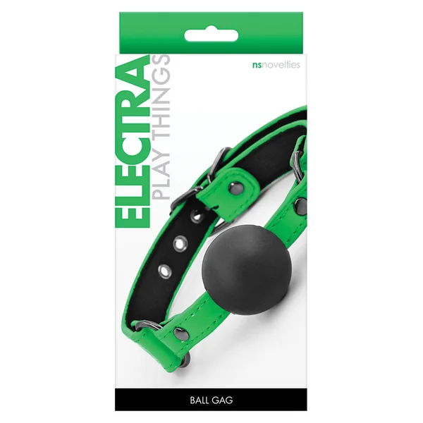Electra Play Things Ball Gag - Green