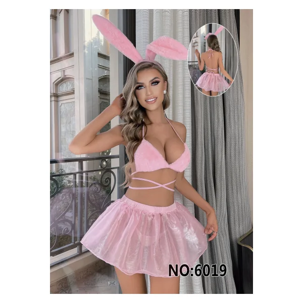 EmberIntimacy Cotton Candy Bunny Costume