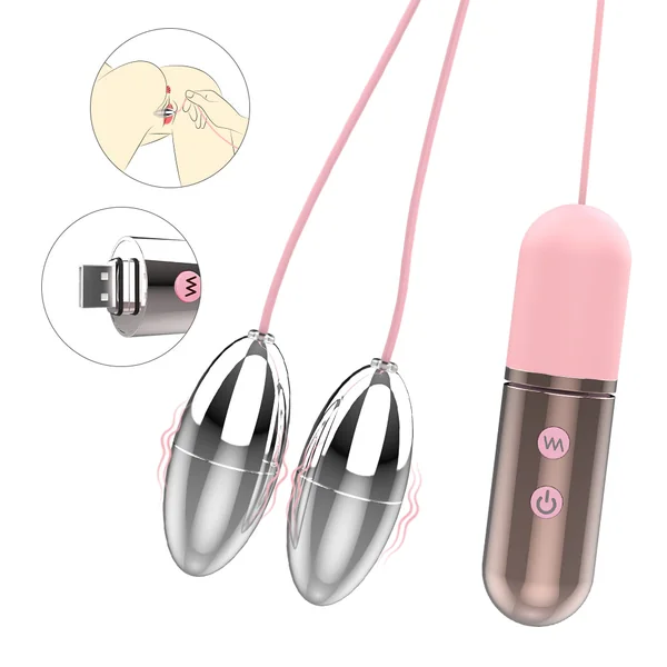 EmberIntimacy's Binary - The Dual Metal Vibrating & Kegel Love Egg Set
