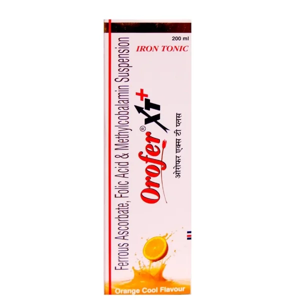 EMCURE OROFER XT+ IRON TONIC ORANGE COOL FLAVOUR SYRUP (200ml)