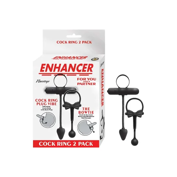 Enhancer Cockring 2 Pack-Black