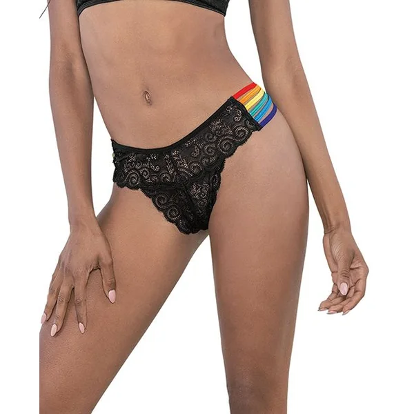 Escante Pride Lace Rainbow Side Straps Panty