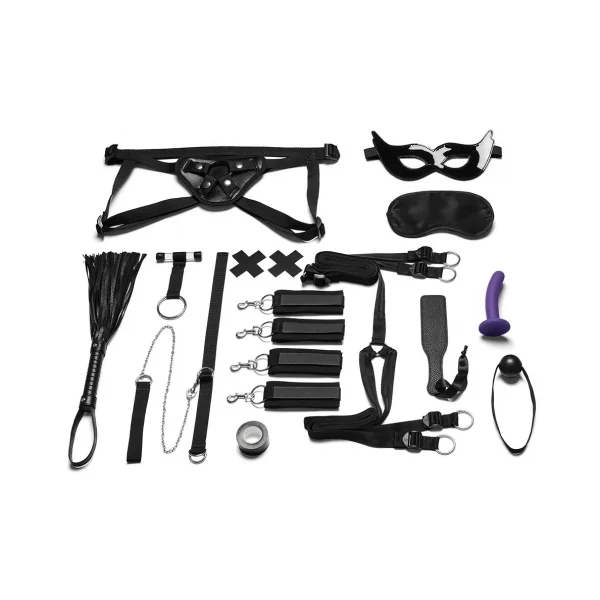 EVERYTHING YOU NEED BONDAGE IN-A-BOX 12PC BEDSPREADERS SET