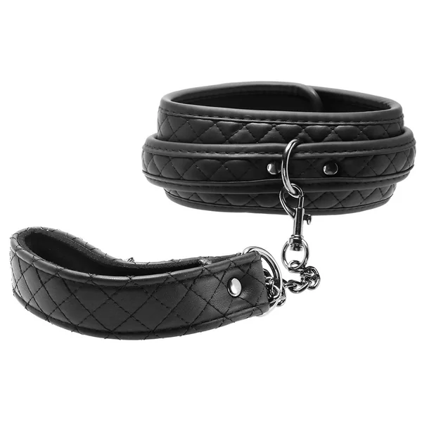 Eve’s Fetish Dreams Diamond Stitched Collar & Leash