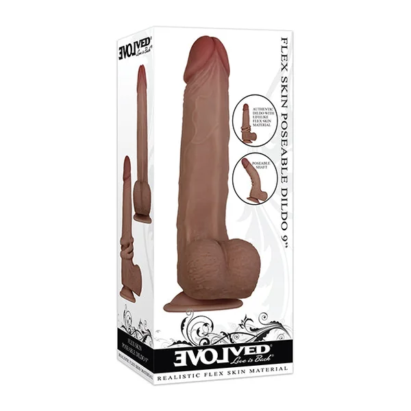 Evolved Flexskin Poseable Dildo 9"