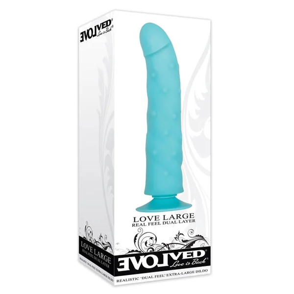 Evolved Love Large Dildo - Blue
