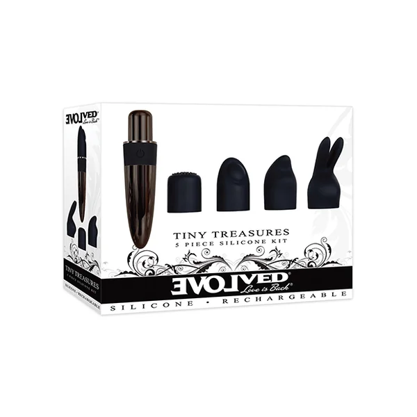 EVOLVED TINY TREASURES 5 PC SILICONE VIBE KIT