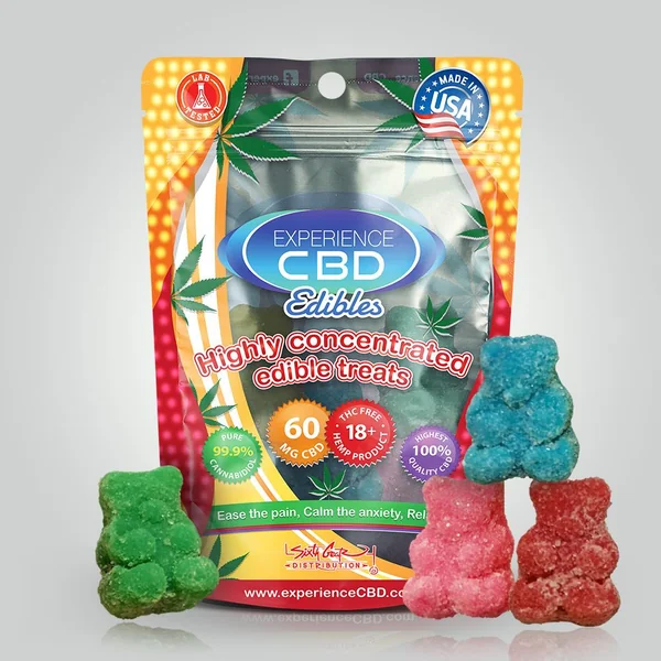 EXPERIENCE CBD 30MG SOUR GUMMY BEARS 2PC (NET)