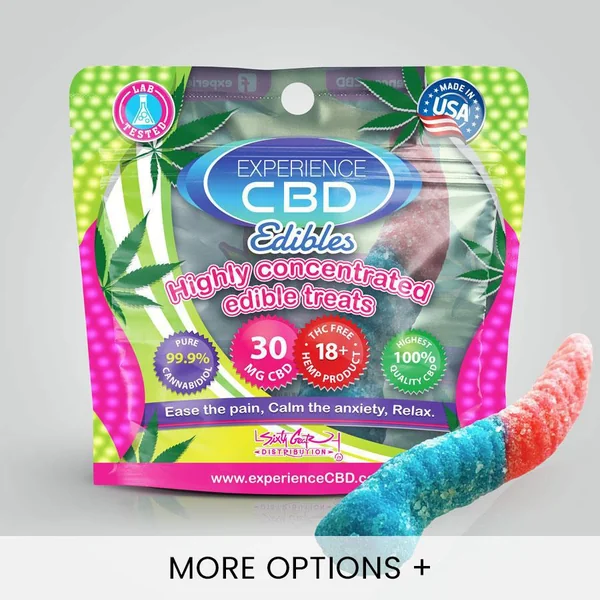 EXPERIENCE CBD 30MG SOUR GUMMY WORM 1PC (NET)