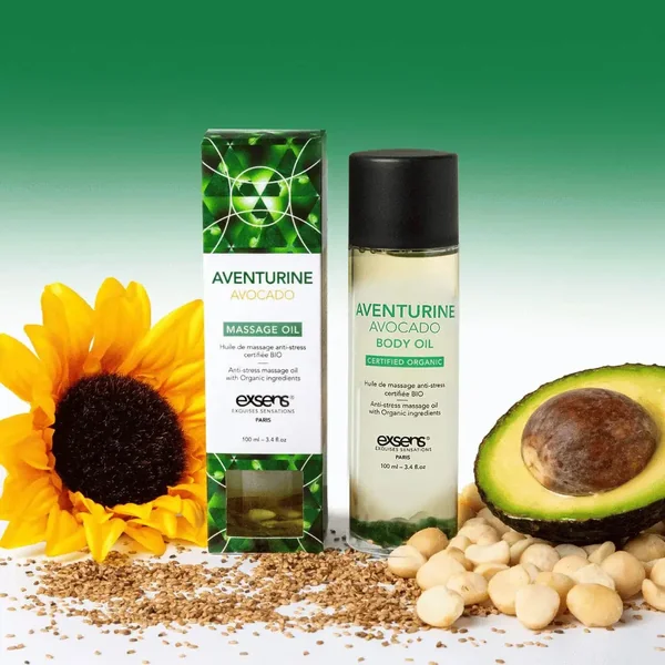 Exsens® Adventurine Avocado Organic Body Oil