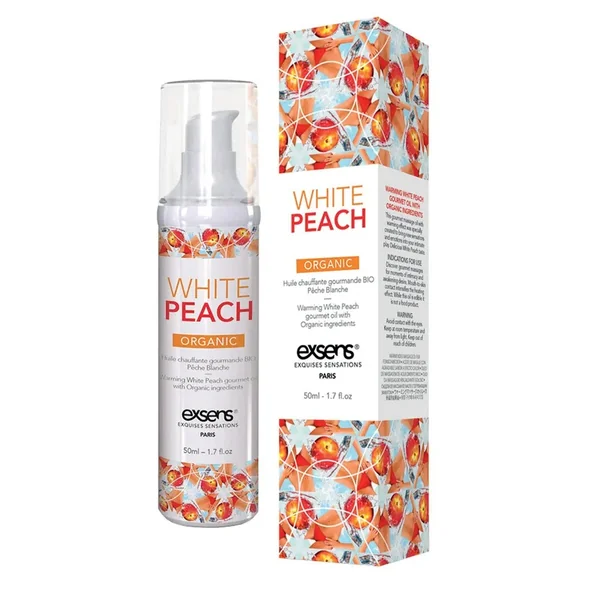 EXSENS of Paris Organic Massage Oil – 50 ml White Peach