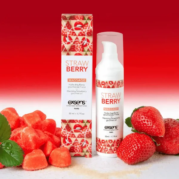 Exsens® Strawberry Warming Massage Oil