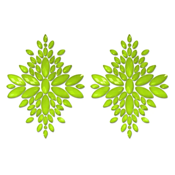 Fantasy Lingerie Glow In The Dark Fashion Jewel Nipple Pasties