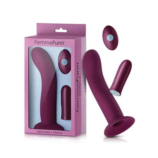 Femme Funn Versa Bullet W/shaft Sleeve - Dark Fuchsia