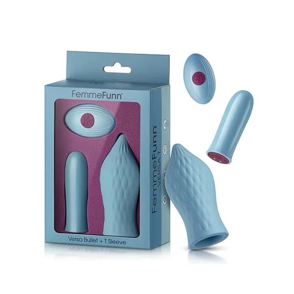 Femme Funn Versa Bullet W/tongue Sleeve – Light Blue